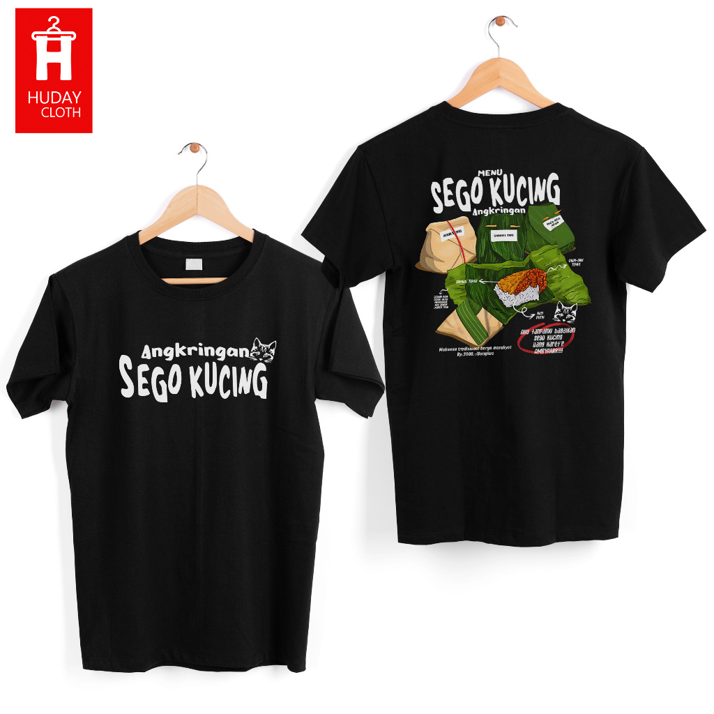 KAOS KLATEN / SEGO KUCING / ANGKRINGAN / BAJU ATASAN PRIA / COD / PREMIUM COTTON 30S