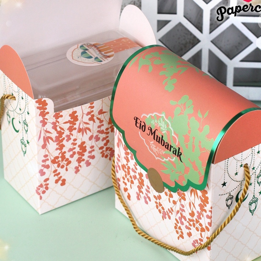 

KF7 1 Pcs Box Lebaran Box Idul Fitri SALEM uk 15x76x14 cm Muat 2 persegi Panjang 35 gr