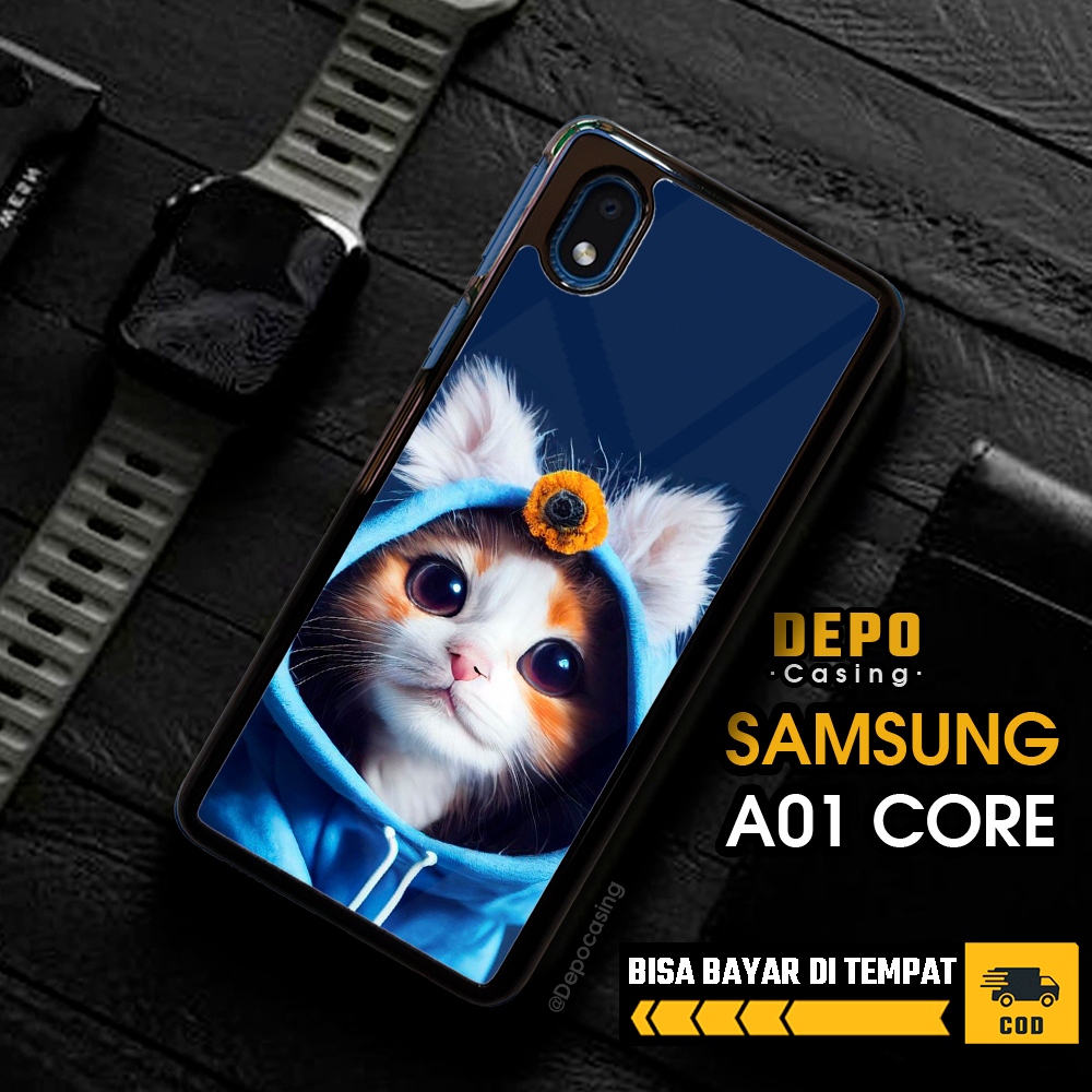 Case Samsung A01 Core Samsung A01 Core Casing Depo Casing [MEOW] Case Glossy Case Aesthetic Custom C