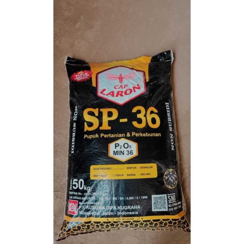 50KG PUPUK SP36 LARON / PUPUK DASAR KUALITAS JOS