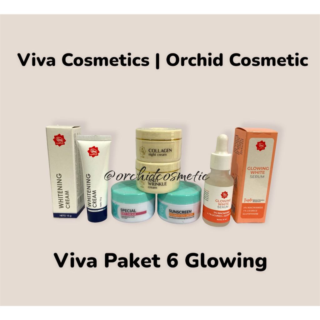 SScntx- VIVA Paket Skincare / Viva Paket Hemat Perawatan Wajah Glowing Pencerah