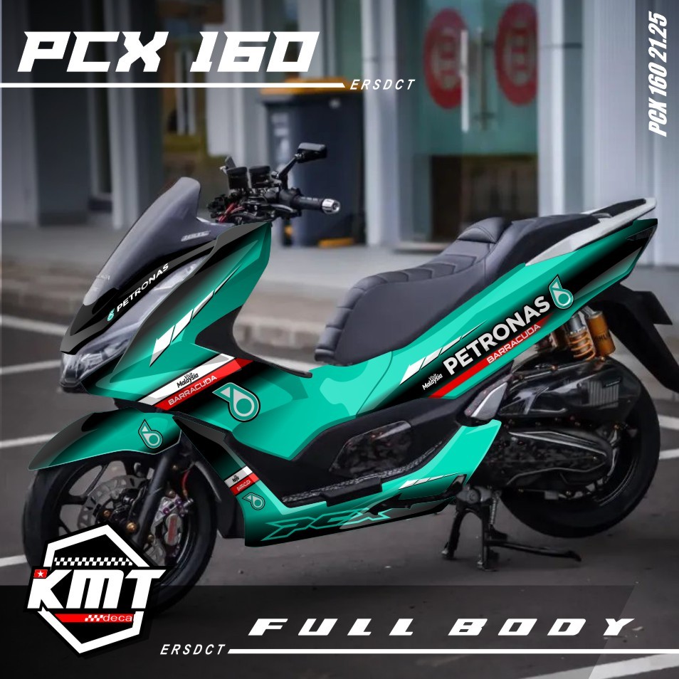 Decal Sticker Honda PCX 160 2021 Fullbody New Desain PETRONAS KMT.21.25