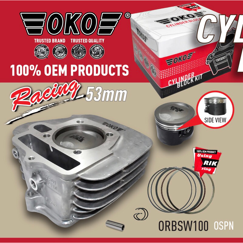 blok SUPRA FIT 53 oko - blok grand legenda bore up 53 - block grand supra legenda win 53