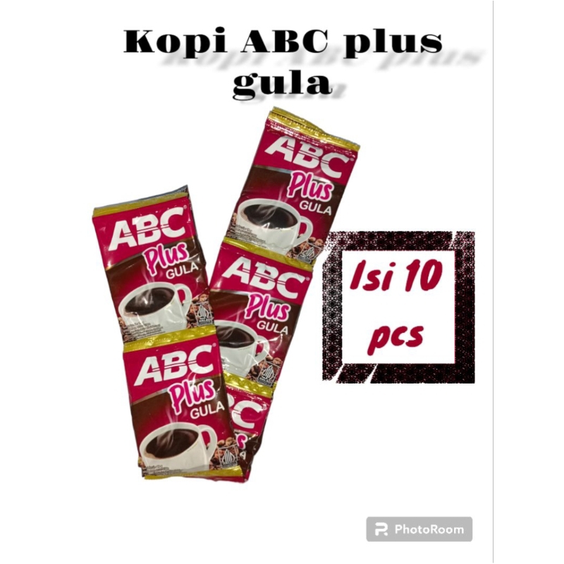 

Kopi ABC Plus gula 10 sachet [ HARGA 1 RENTENG ] kopi hitam