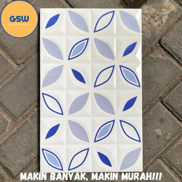Keramik Dinding 25x40 Glossy Timbul Kualitas A dan Eco Keramik dinding kamar mandi keramik dinding t