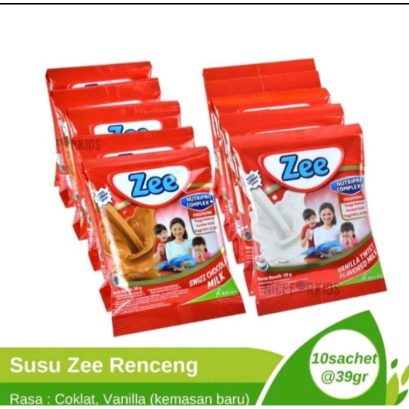 

Susu Zee Bubuk Vanila dan coklat sachet renceng /Susu peninggi badan anak/ Susu Zee