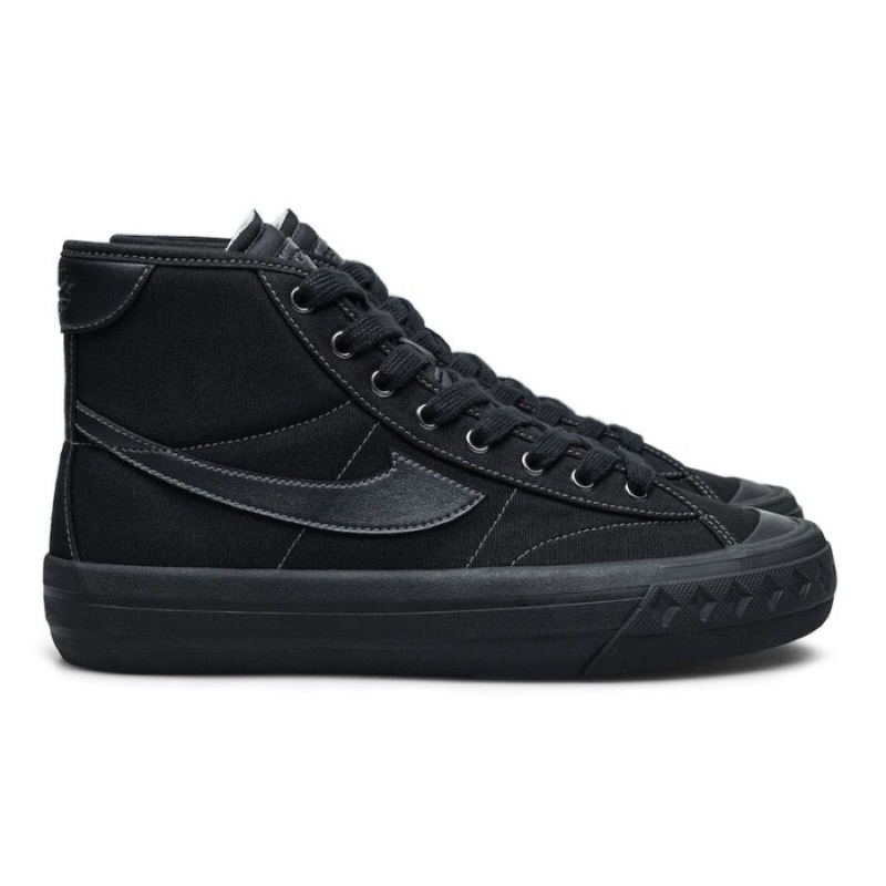 Sepatu Compass Retrograde Triple Black High