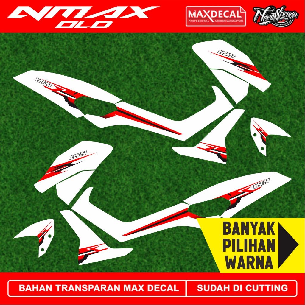 Striping Transparan Old GRAFIS 2 New Stiker Striping Motor Yamaha Nmax old 155 Transparan Custome De