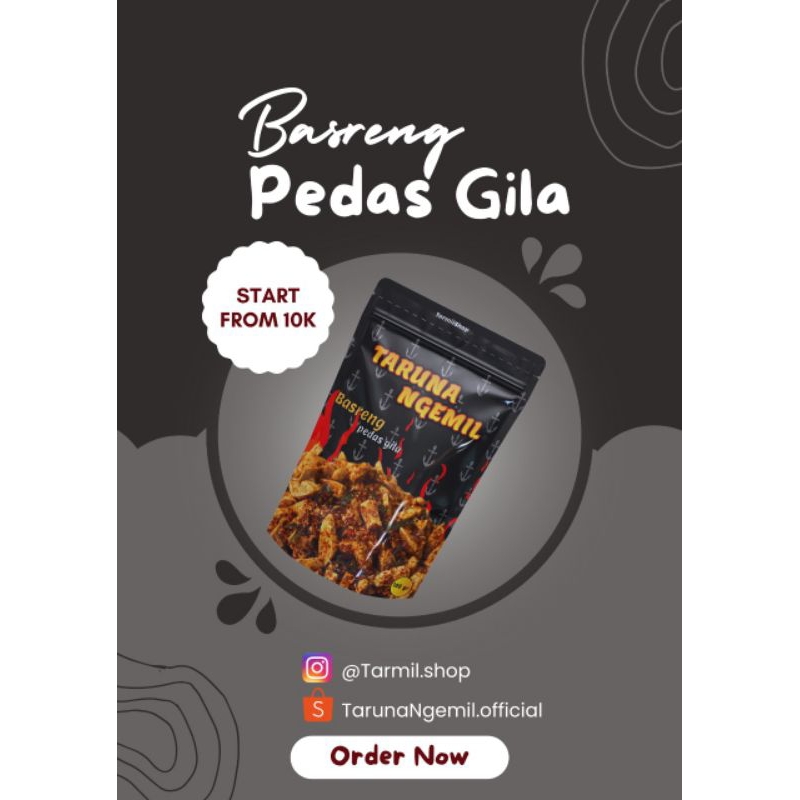 

Basreng Pedes Gila Renyah | 100gram | Tarmil