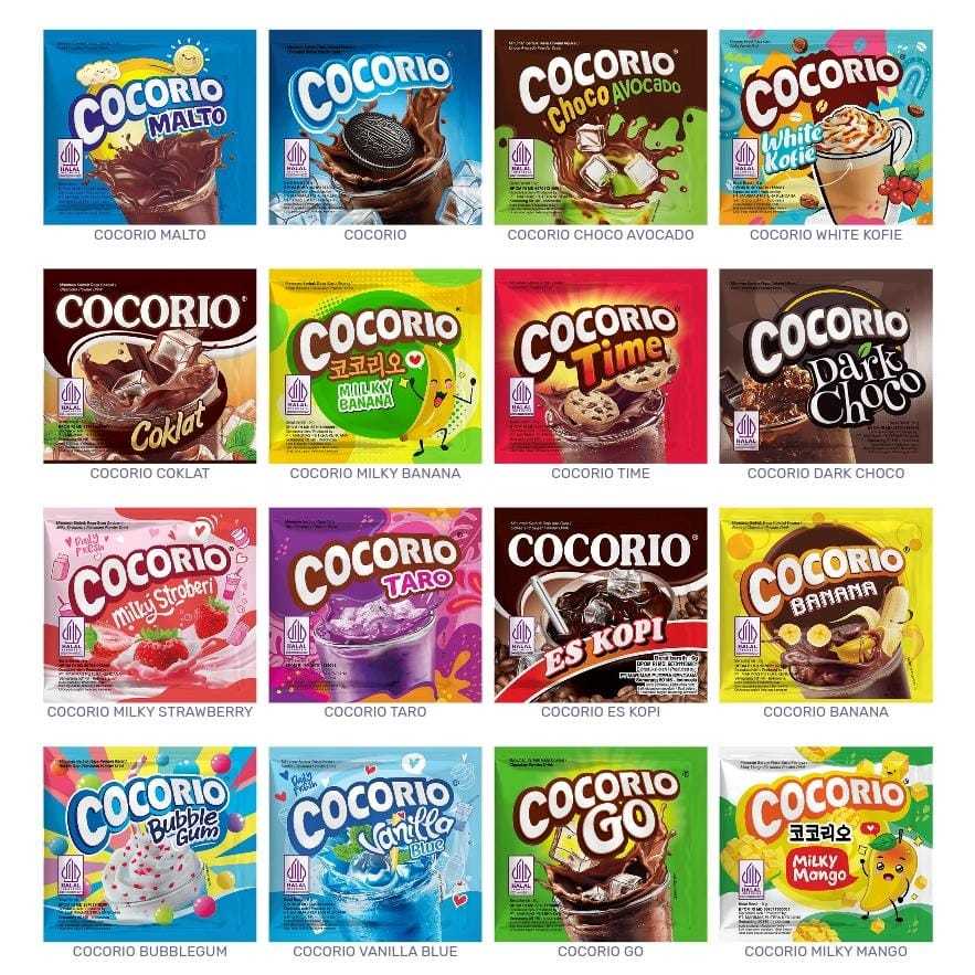 

Cocorio Minuman Serbuk Instan (1 Renceng isi 10 Sachet) Aneka Rasa