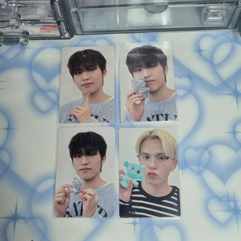 [ wajib ganti ke jnt ] treasure jeongwoo asahi official photocard | funny treasure doll pvc bag magn