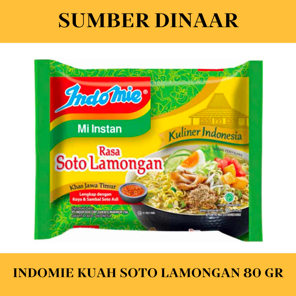

Indomie Mi Instan Soto Lamongan 80G Indomie Soto Kuah