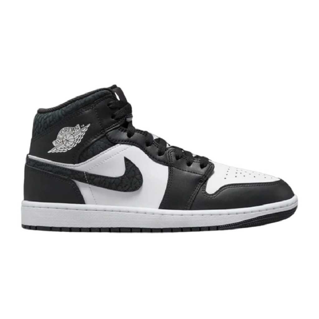 Nike Air Jordan 1 Mid Panda Black White Elephant Original
