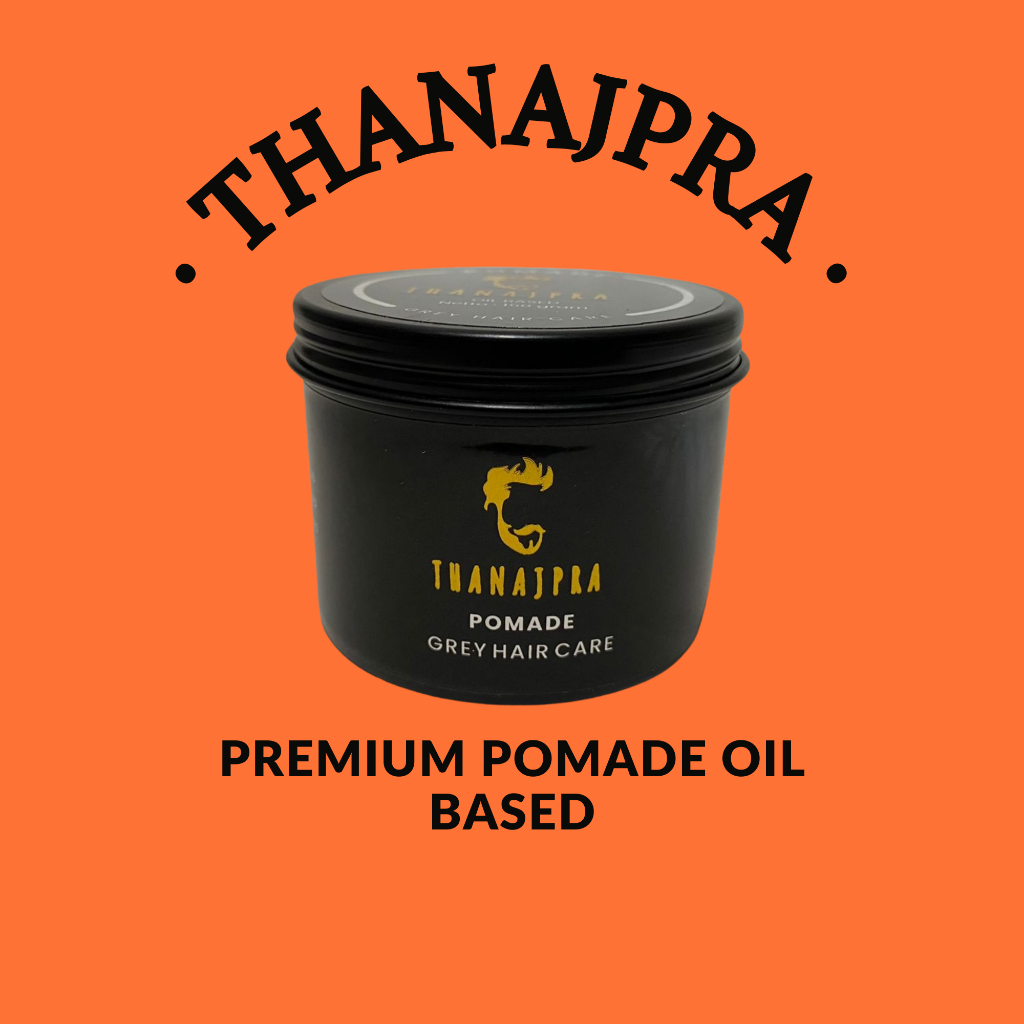 Pomade Oil Based Minyak Rambut Pria Penghitam Rambut Uban Thanajpra Premium