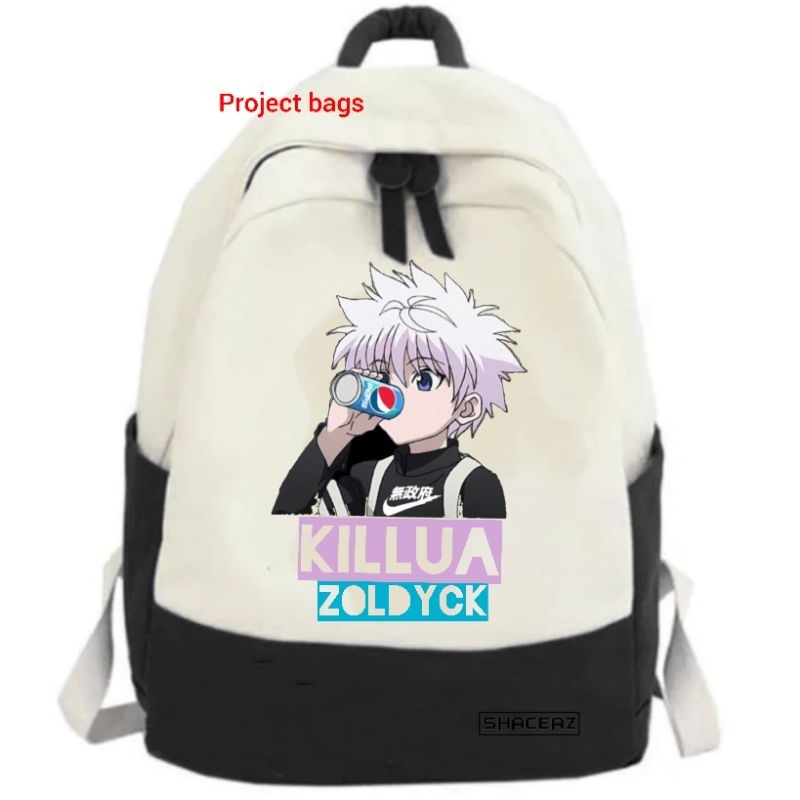 Tas anime killua hunterxhunter untuk sekolah TERMURAH Tas Terbaru Tas Bahu unisex Keren Tas sekolah 