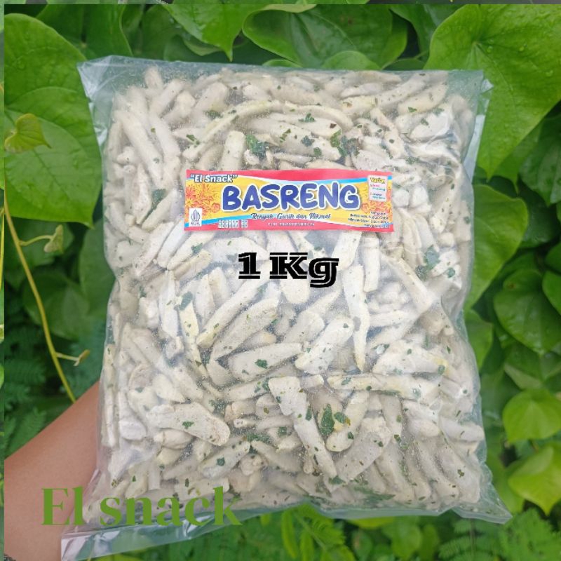 

1kg basreng original daun jeruk gurih asin enak ada daun jeruknya