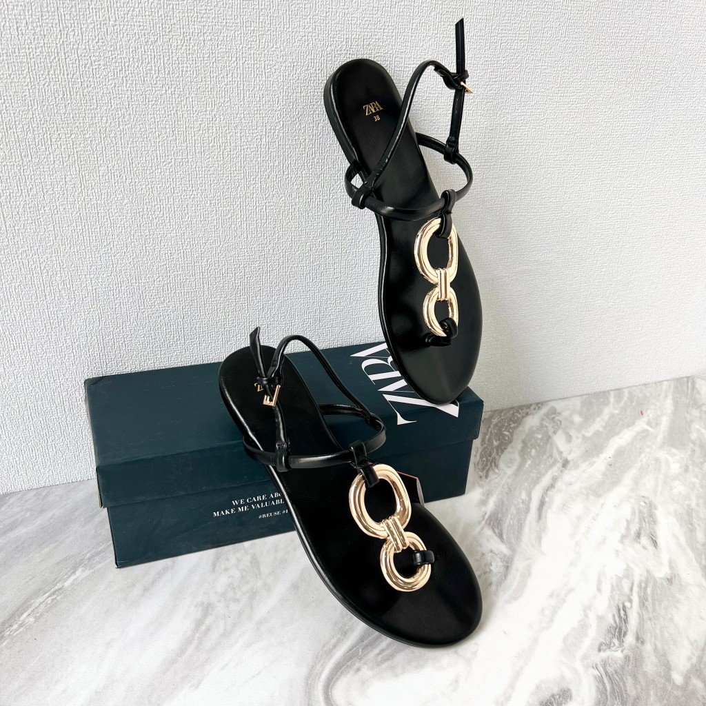 Z81441 SANDAL FLAT WANITA ZARA ORIGINAL