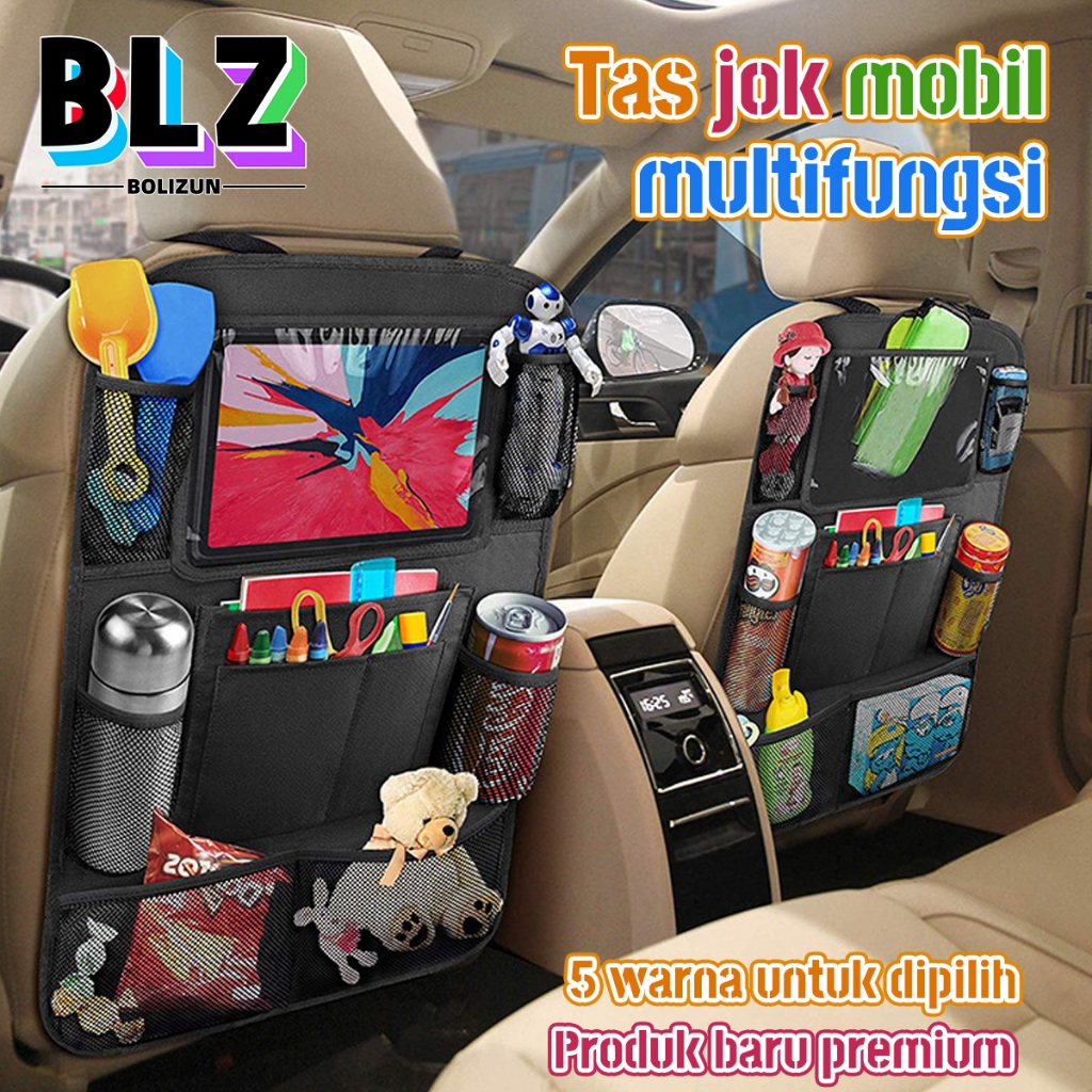 READY BOLIZUN TAS BELAKANG JOK MOBIL TAS PENYIMPANAN MULTI-SAKU CAR SEAT ORGANIZER MULTI-POCKET