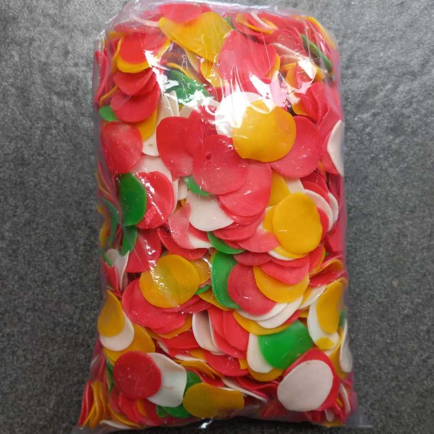 

KERUPUK BAWANG WARNA WARNI RAINBOW 1KG TOPPING SEBLAK