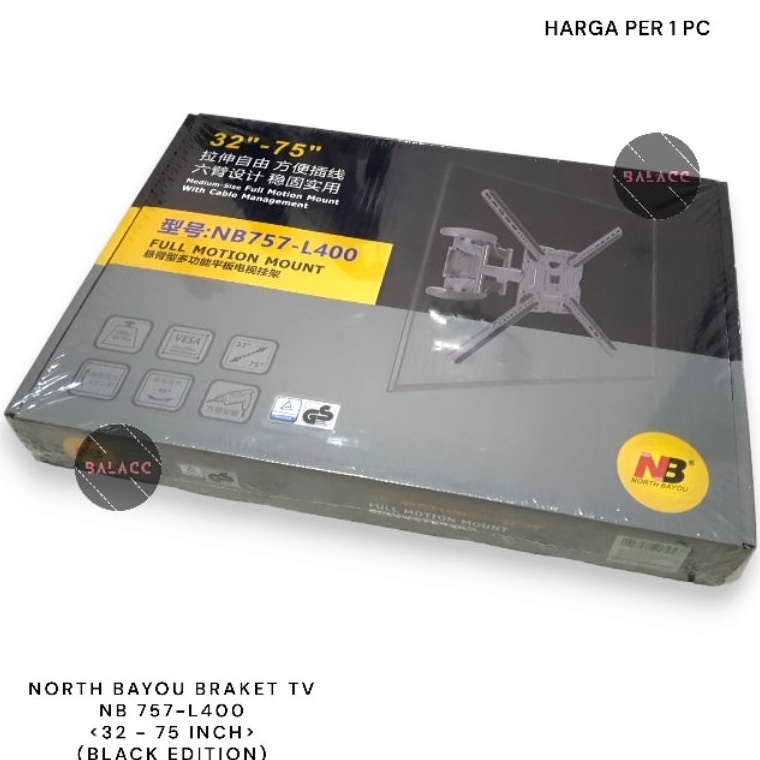 WVy Braket Tv NORTH BAYOU NB 757  L4 Bracket TV Swivel 32  7 inch  NB P5  NB Bracket TV LCD LED NB75