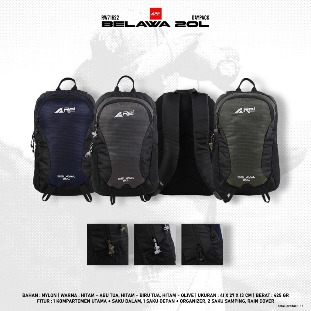 Tas Ransel Arei BELAWA 20L Daypack AreiOutdoorgear