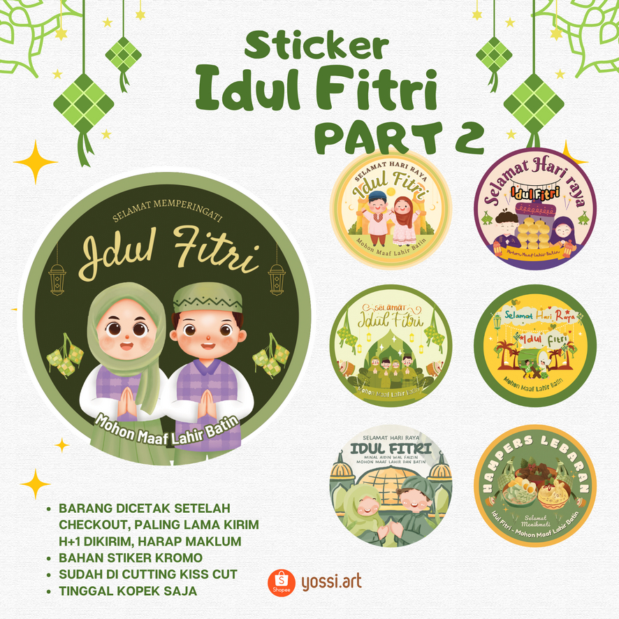 

STICKER IDUL FITRI PART2 (PENGERJAAN MIN 1HARI)