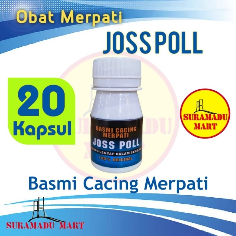 Obat Cacing Merpati joss poll Isi 20 Kapsul Obat Cacing Ayam Basmi Cacing Tuntas