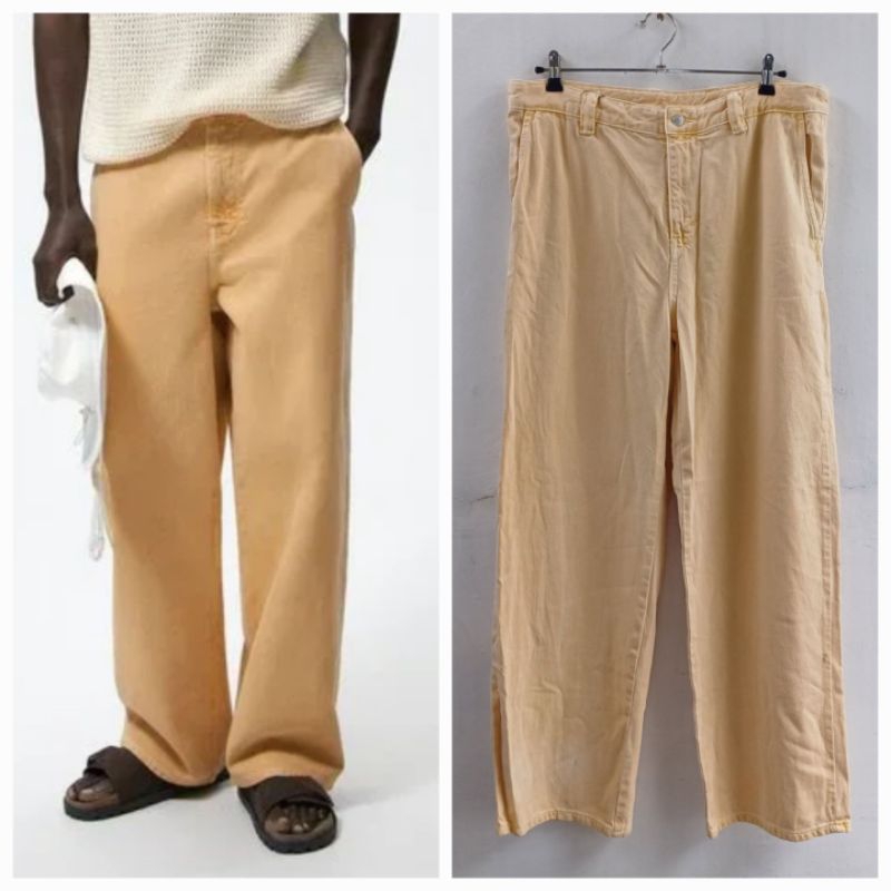 ZARA MAN CELANA RELAXED FIT JEANS BARU ASLI ORIGINAL