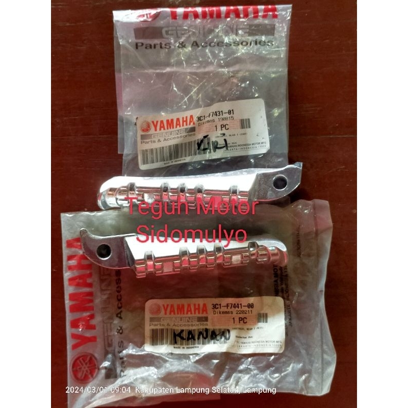 Yamaha Original Vixion Lama Old Vixion New 1 Set Kanan Kiri Footstep Belakang Foot Step Belakang Pij