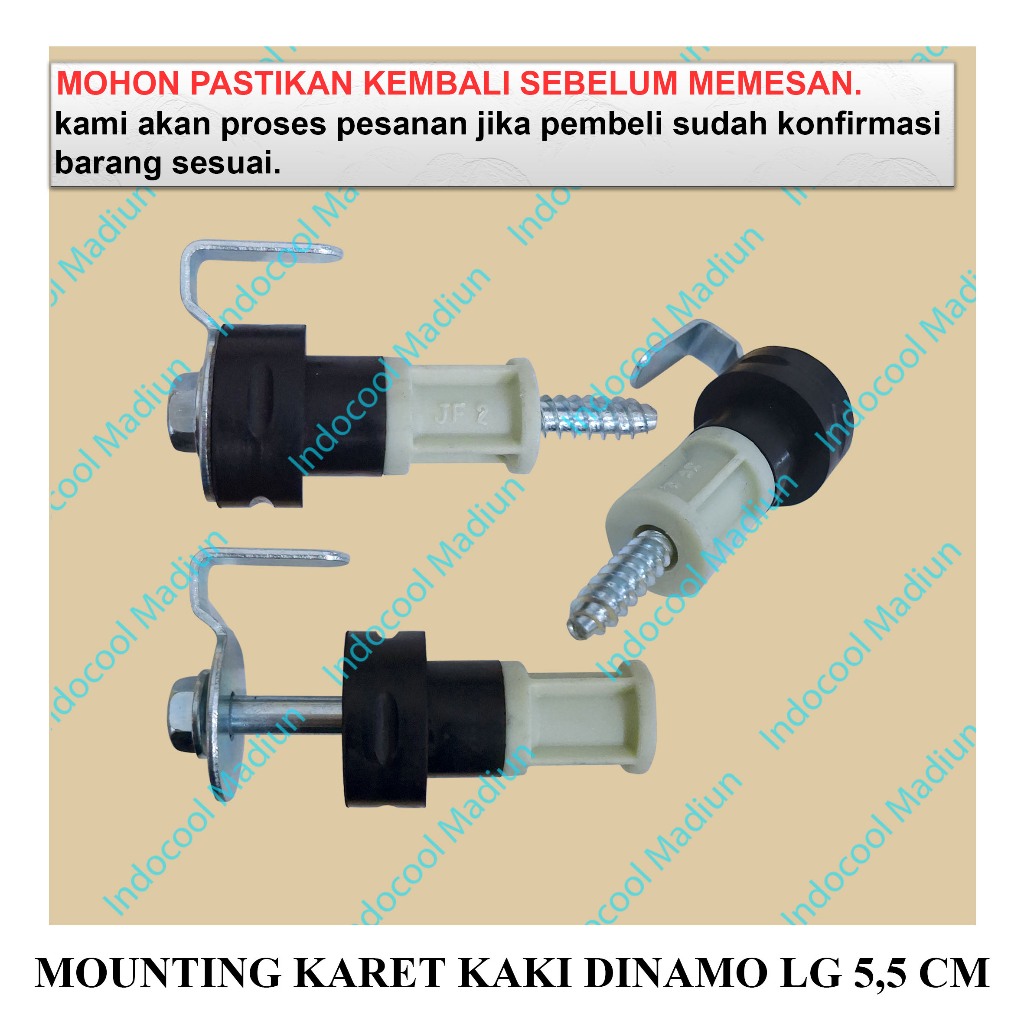 MKKDL KAKI MOUNTING DINAMO MESIN CUCI/MOUNTING KARET KAKI DINAMO LG 5,5 CM
