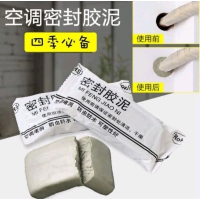 Dempul Tembok Dinding SEALANT Penutup Tambal Elastis Semen Tutup Selang AC Lobang Pemadat Lubang Pip