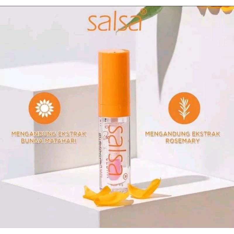 Salsa lip glow serum shiny lips with sunflower oil and Rosemary extract