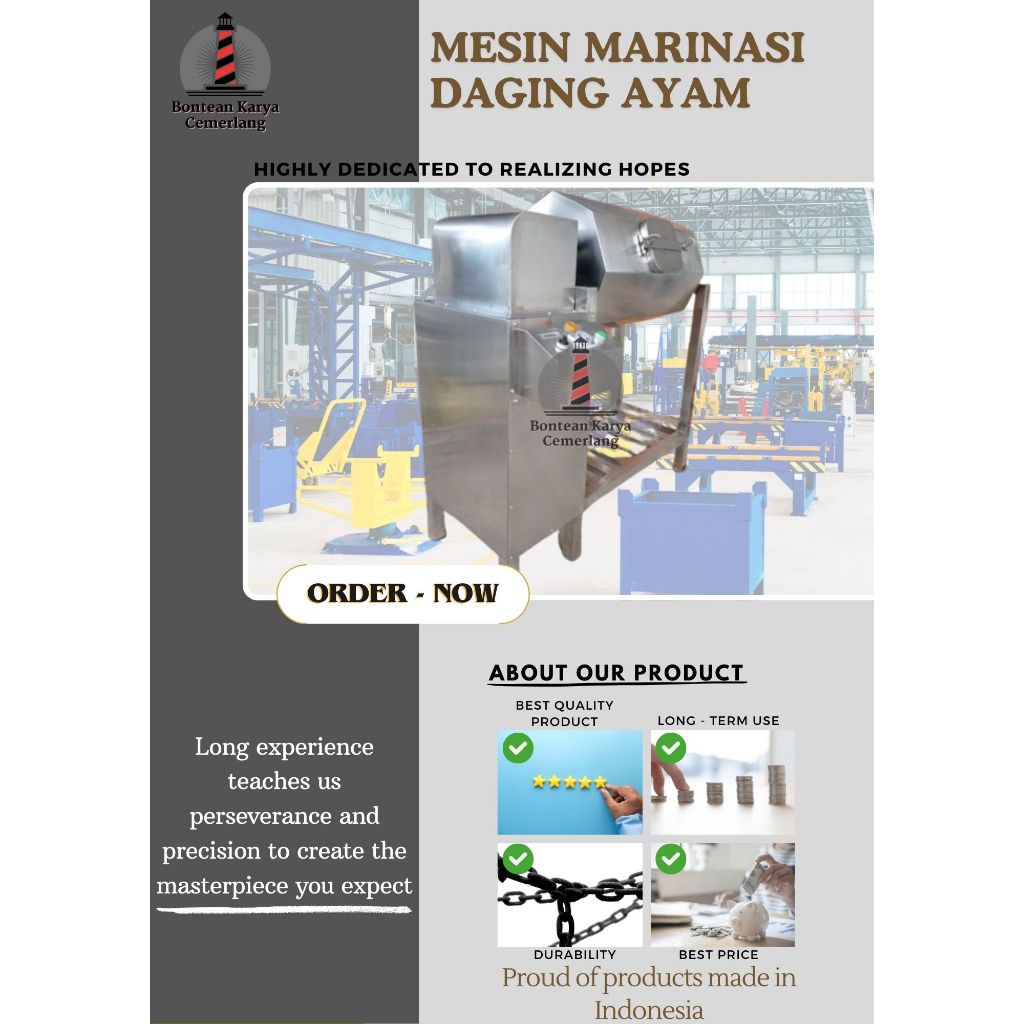 Mesin Marinasi Ayam - Marinasi Daging 10kg/Proses