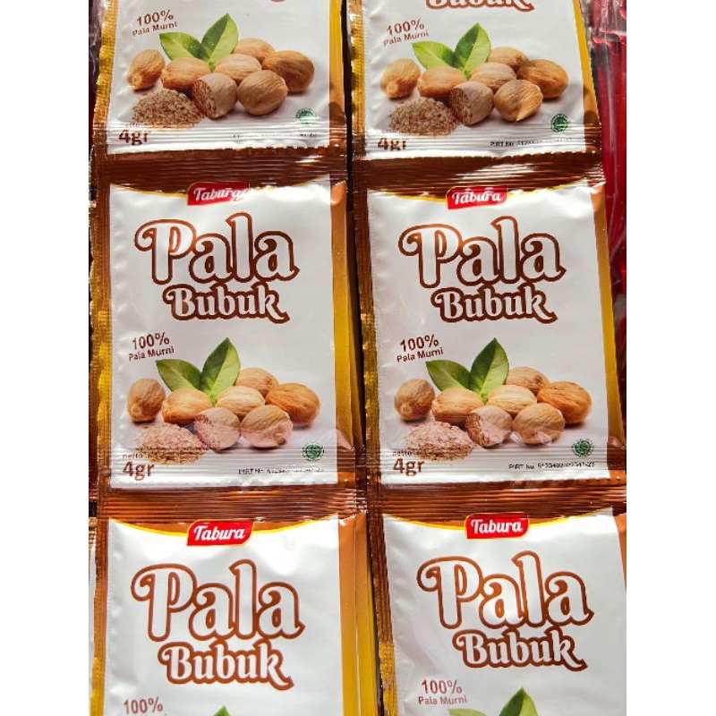 

Tabura Pala bubuk 4gram x 12pcs / Pala bubuk renceng / Pala bubuk sachet / Pala halus murah