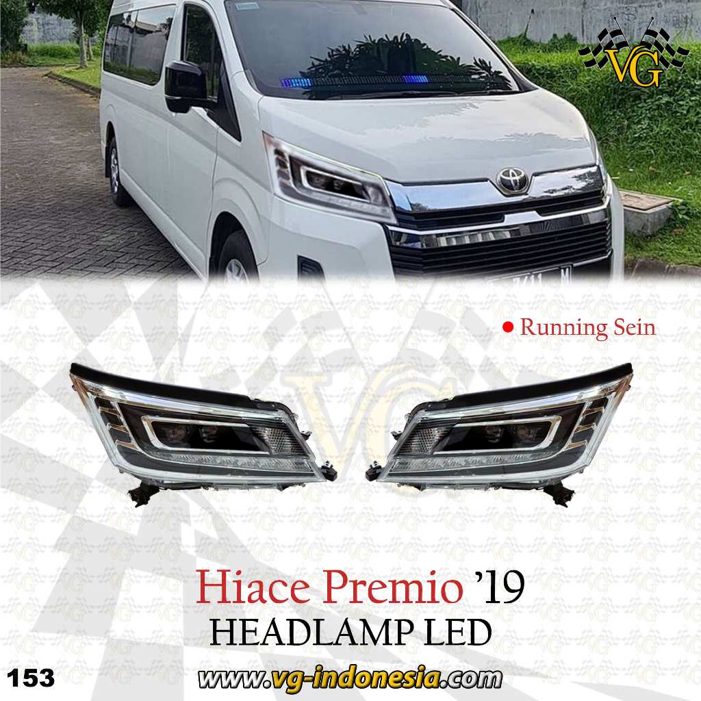 Headlamp Hiace Premio 2019 2020 2021 2022 2023 2024 Running Sein