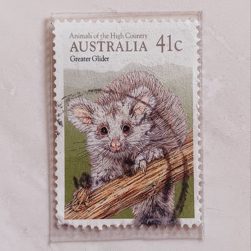 

(AE) Perangko Australia 1990 Animals of the high country - Southern Greater Glider (Petauroides volans) 41 c Used