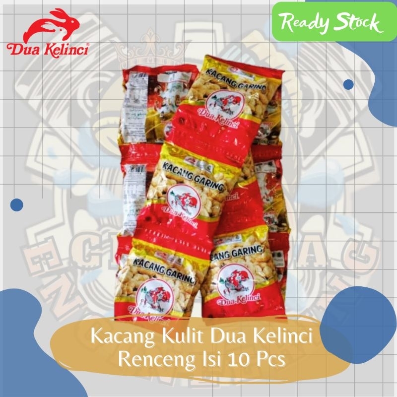 

DUA KELINCI Kacang Kulit/Kacang Garing 1 Pack Isi 10 Pcs