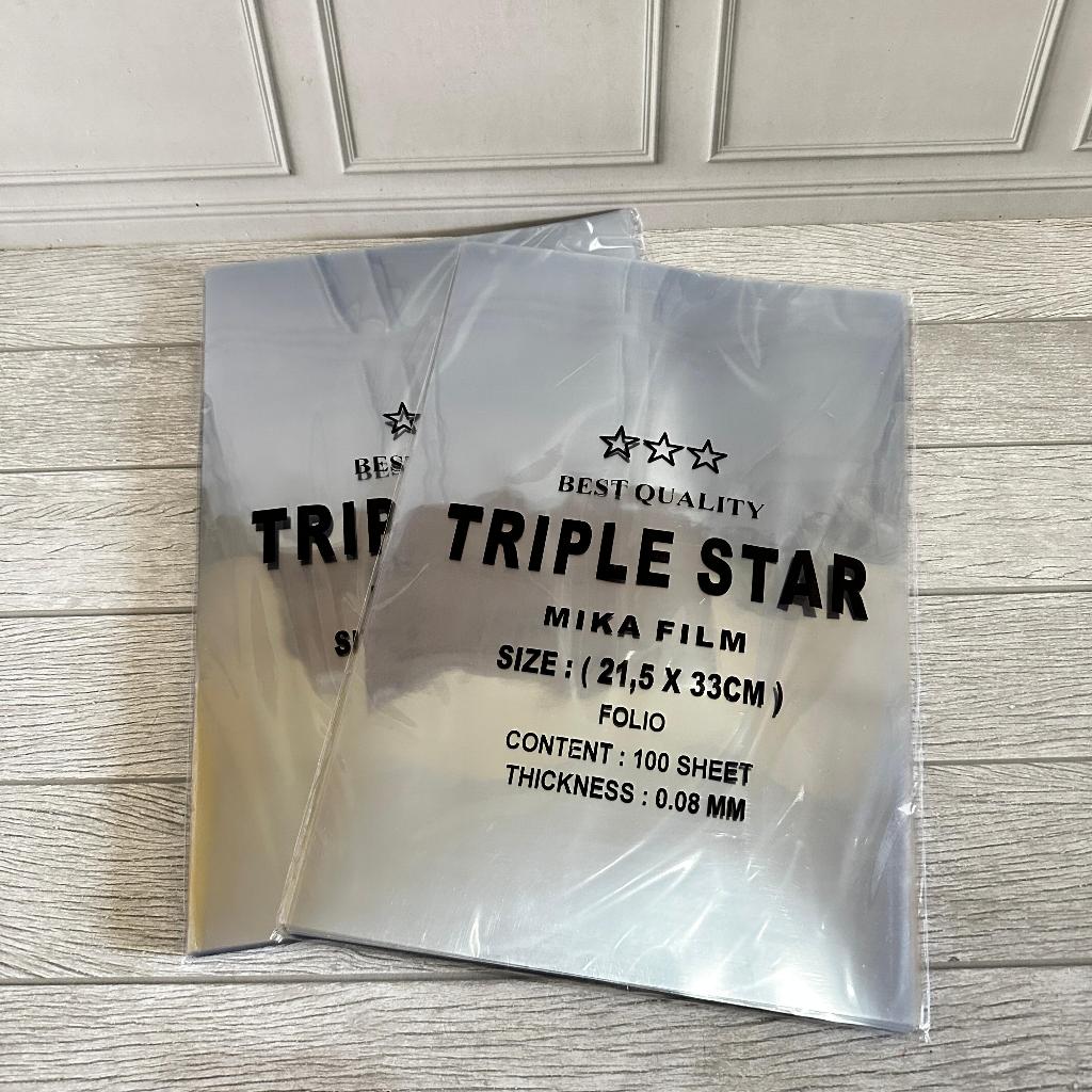 

NIAM SATU PACK ( 100 LEMBAR ) Plastik Jilid Mika Folio / Mika Film Jilid Folio