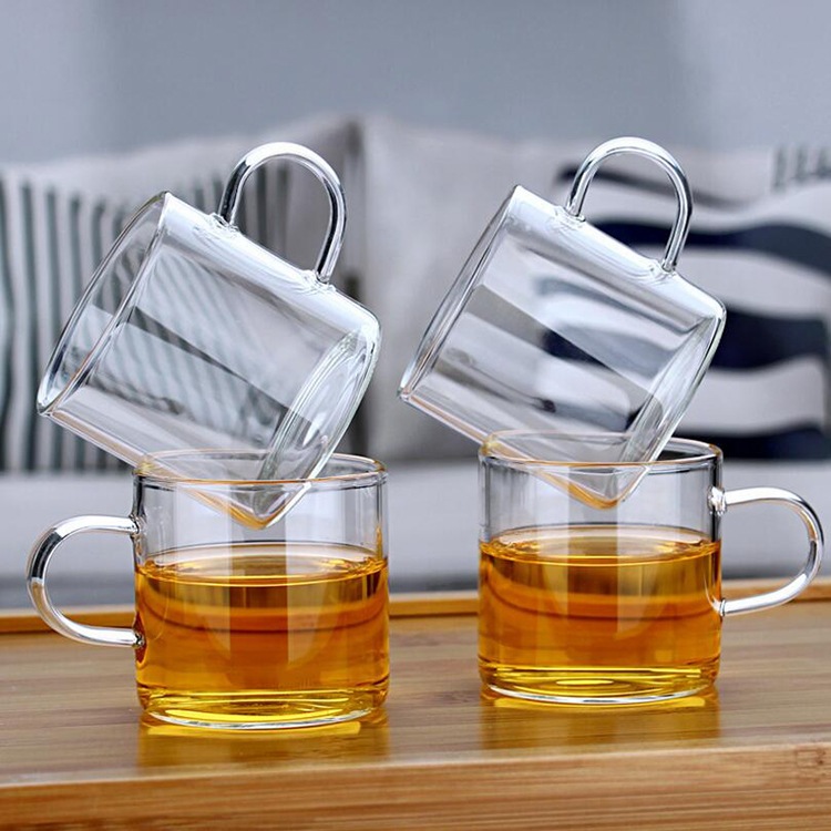 Cangkir Kecil Kaca Borosilikat 100mL - Cangkir Beling Tahan Panas - Gelas Teh - Cup Kopi