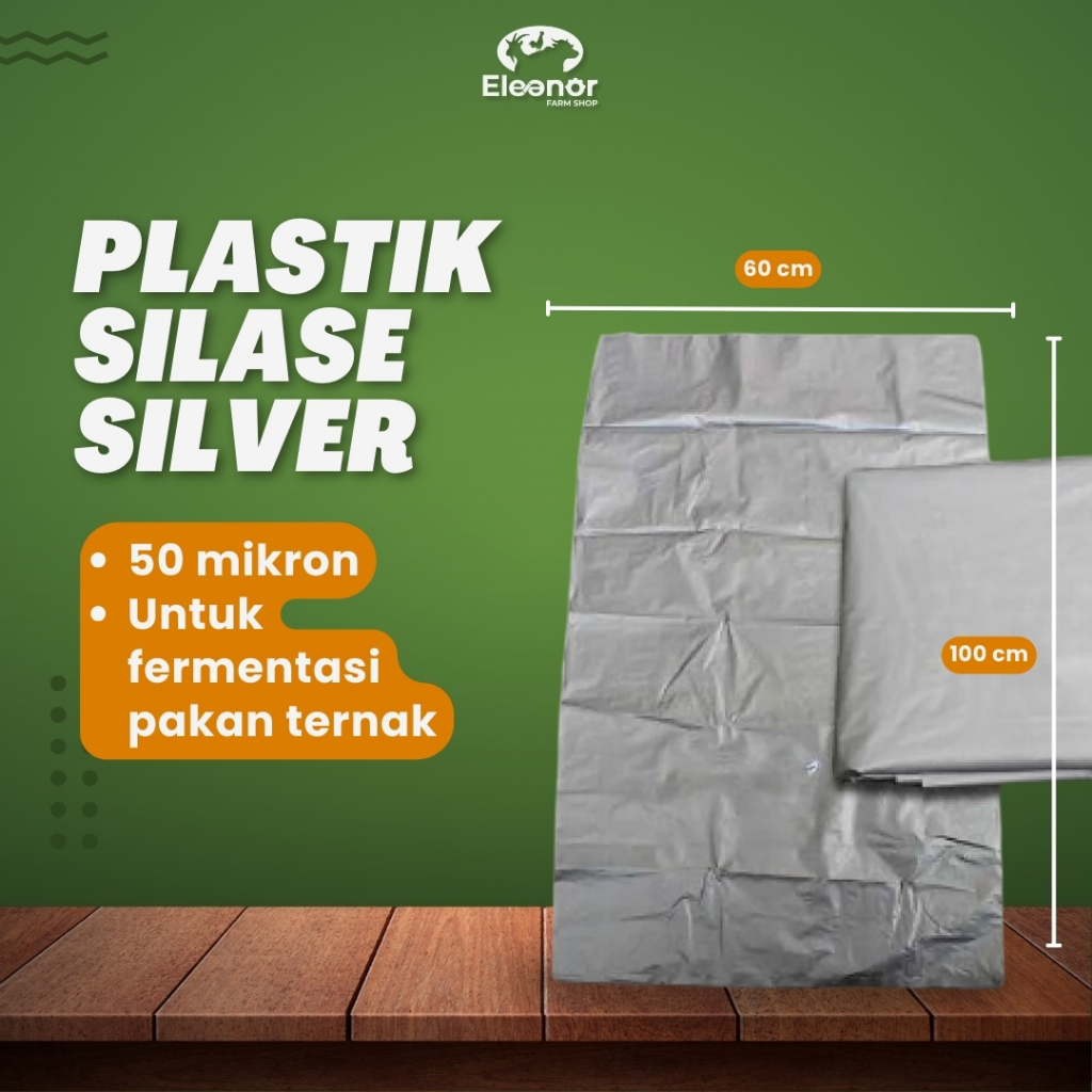 Plastik Silase Plastik Fermentasi Pakan Kambing Domba Sapi 50 Mikron