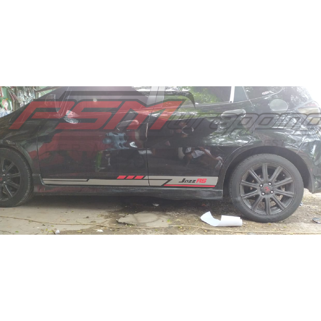 sticker stiker mobil honda jazz cutting sticker jazz rs