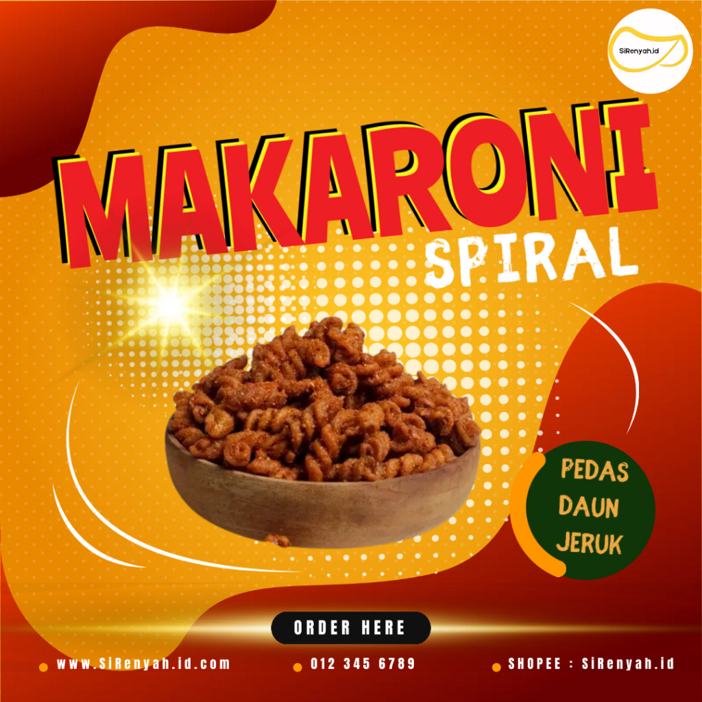 

Makaroni Spiral Pedas Daun Jeruk SiRenyah_id 80 gr