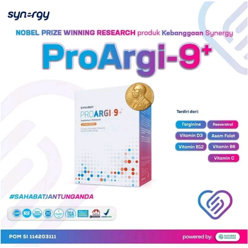100% Original Proargi 9+ Synergy Obat Herbal Kesehatan Jantung BPOM