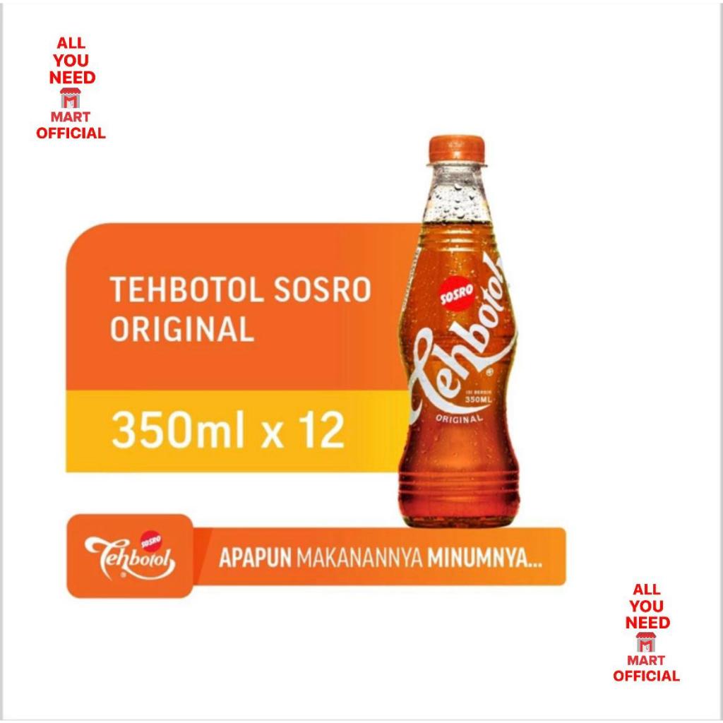 

TEH BOTOL SOSRO PET ORIGINAL 350ML ISI 12PCS/DUS EXP FEB 2025