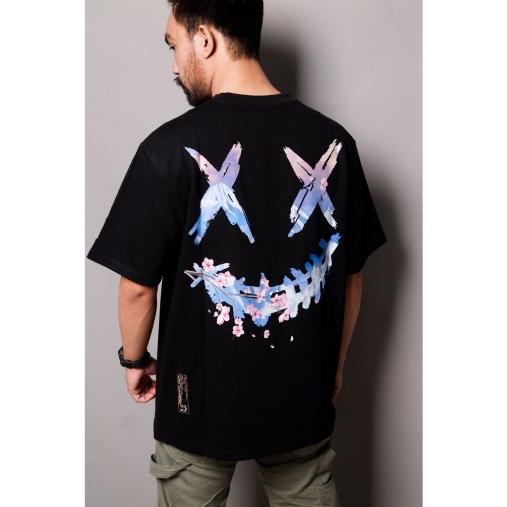 RIC RICKY IS CLOWN Mount Fuji Sakura Black Tshirt - ORI