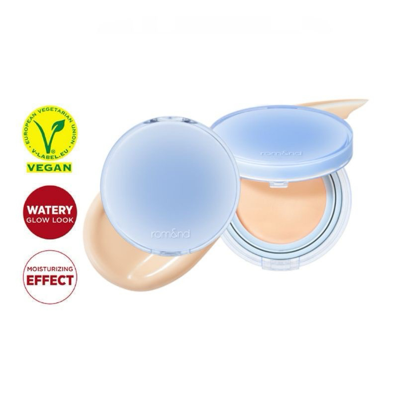 ROMAND BARE WATER CUSHION (Full Size dan Mini Size)- 02 Pure 03 Natural