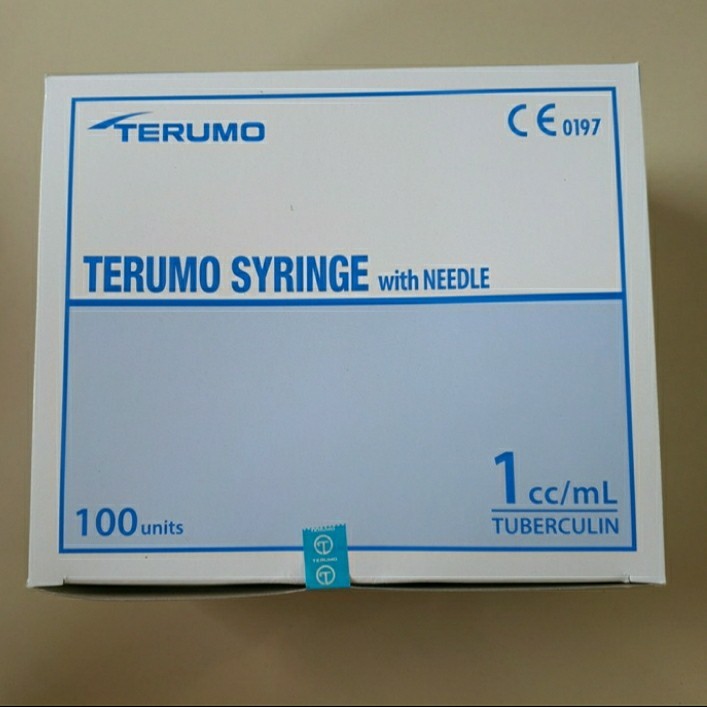 Spuit Terumo 1cc TUBERCULIN/ Syringe Terumo 1ml isi 50pcs- box