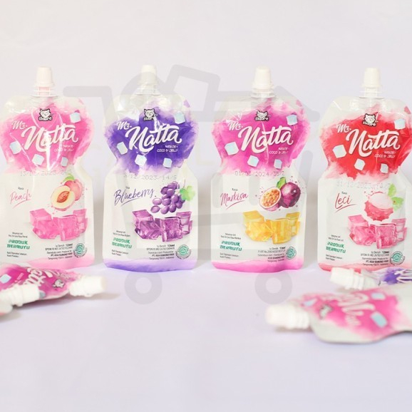 

Mr Natta Jelly Berbagai Rasa 126 ml /Leci /Bluberry/Peach/Markisa