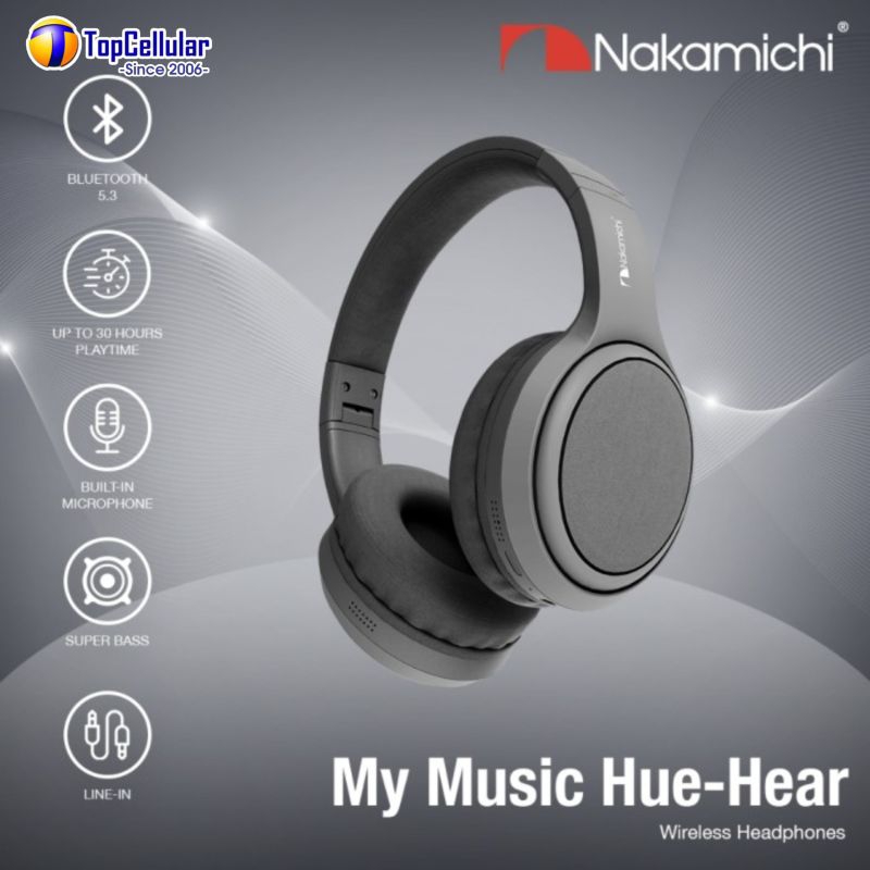Headphone Bluetooth Nakamichi My Music Hue Hear