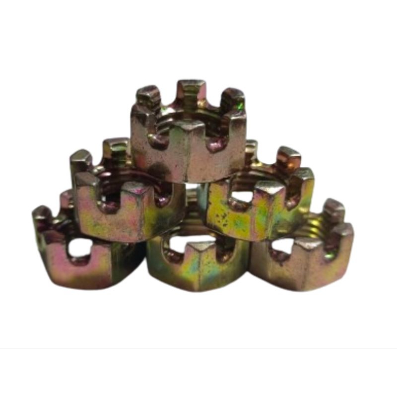 Mur Kembang/Mur Benteng/Castle Nut M14 P1.50 Kunci 19mm Drat Halus